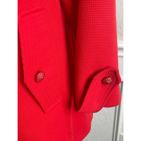 Vintage Red Coat Textured Buttons Union Tag - Picture 7 of 11